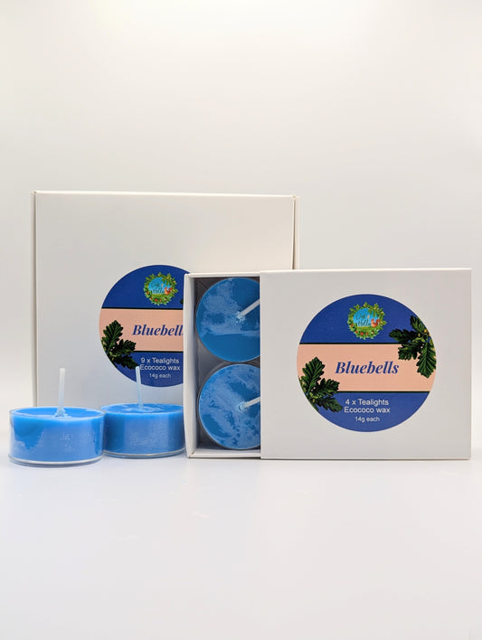 Bluebells scented Tealight candles set of 4