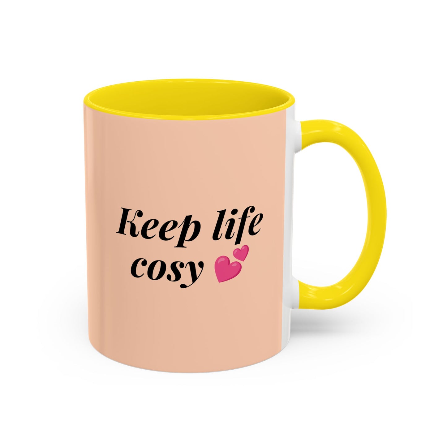 Oak and Holly branded coffee mug, “Keep Life Cosy”, 11-15oz