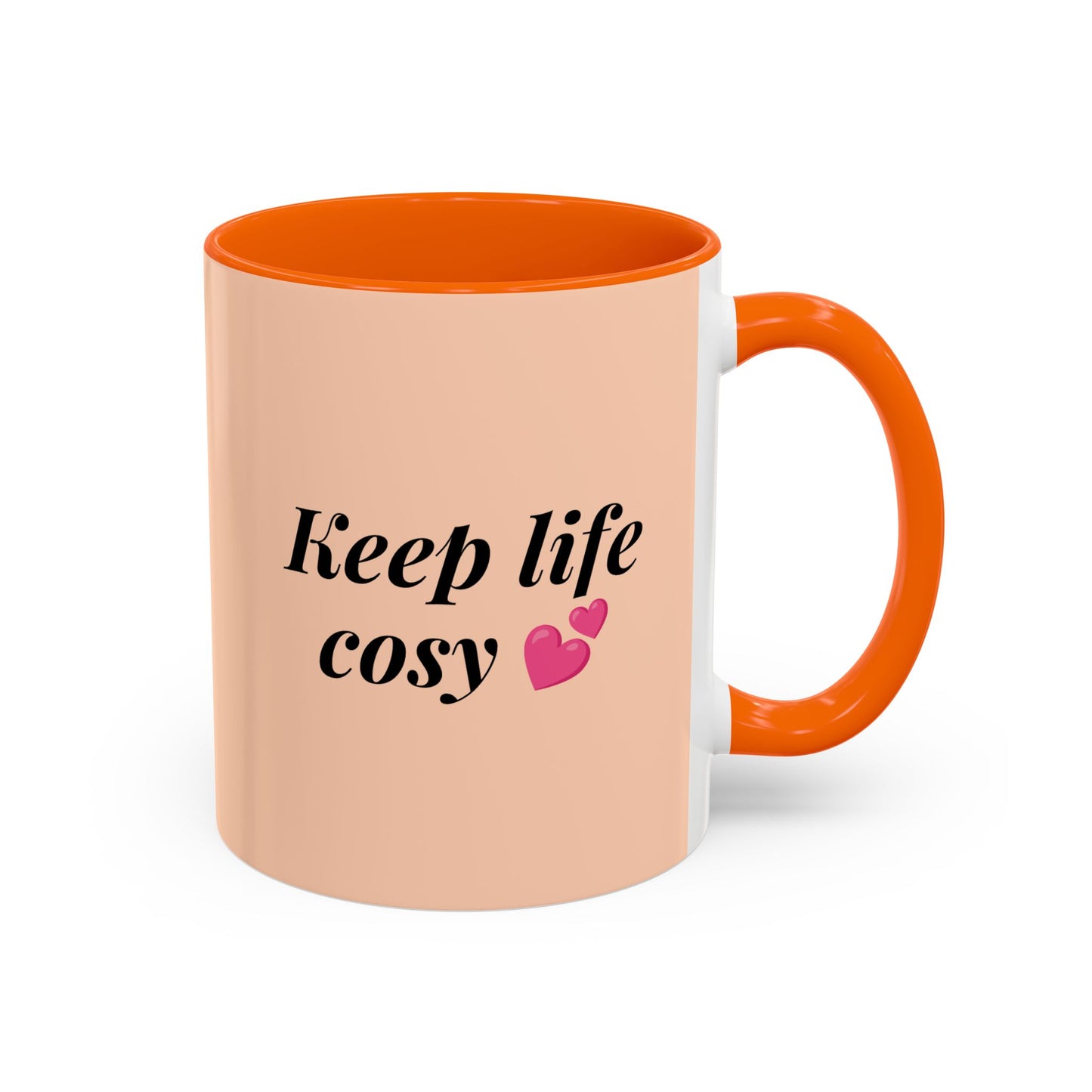 Oak and Holly branded coffee mug, “Keep Life Cosy”, 11-15oz