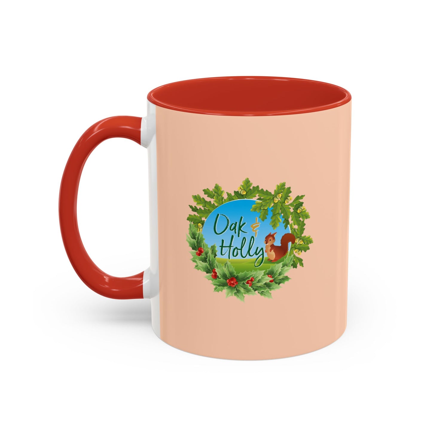 Oak and Holly branded coffee mug, “Keep Life Cosy”, 11-15oz