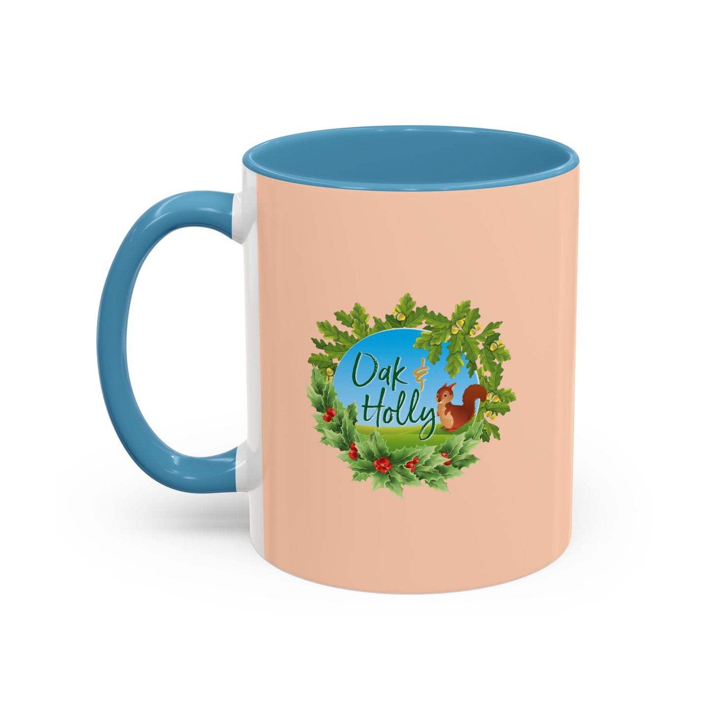 Oak and Holly branded coffee mug, “Keep Life Cosy”, 11-15oz