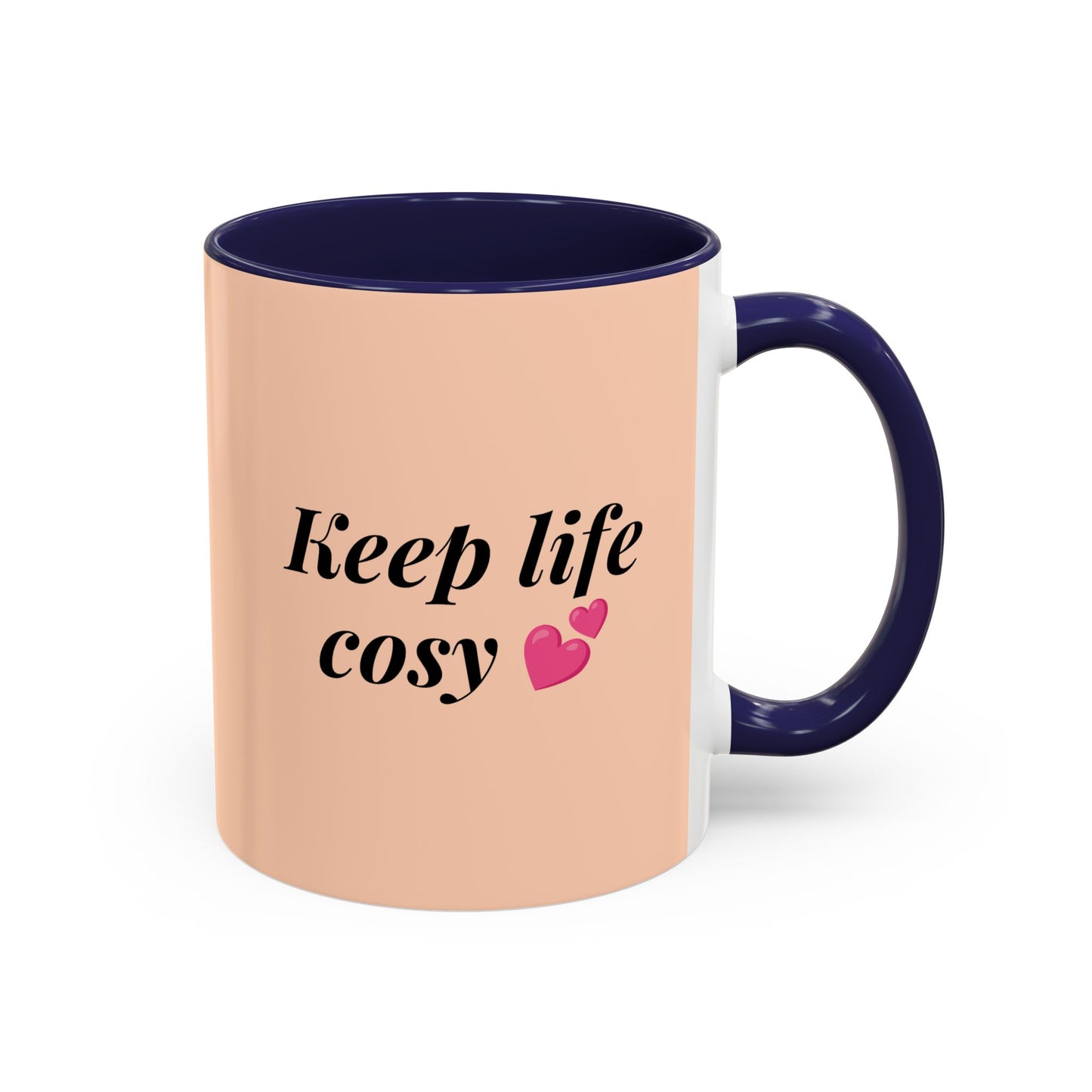 Oak and Holly branded coffee mug, “Keep Life Cosy”, 11-15oz