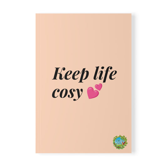 “Keep Life Cosy” Oak and Holly Branded A5 notebook