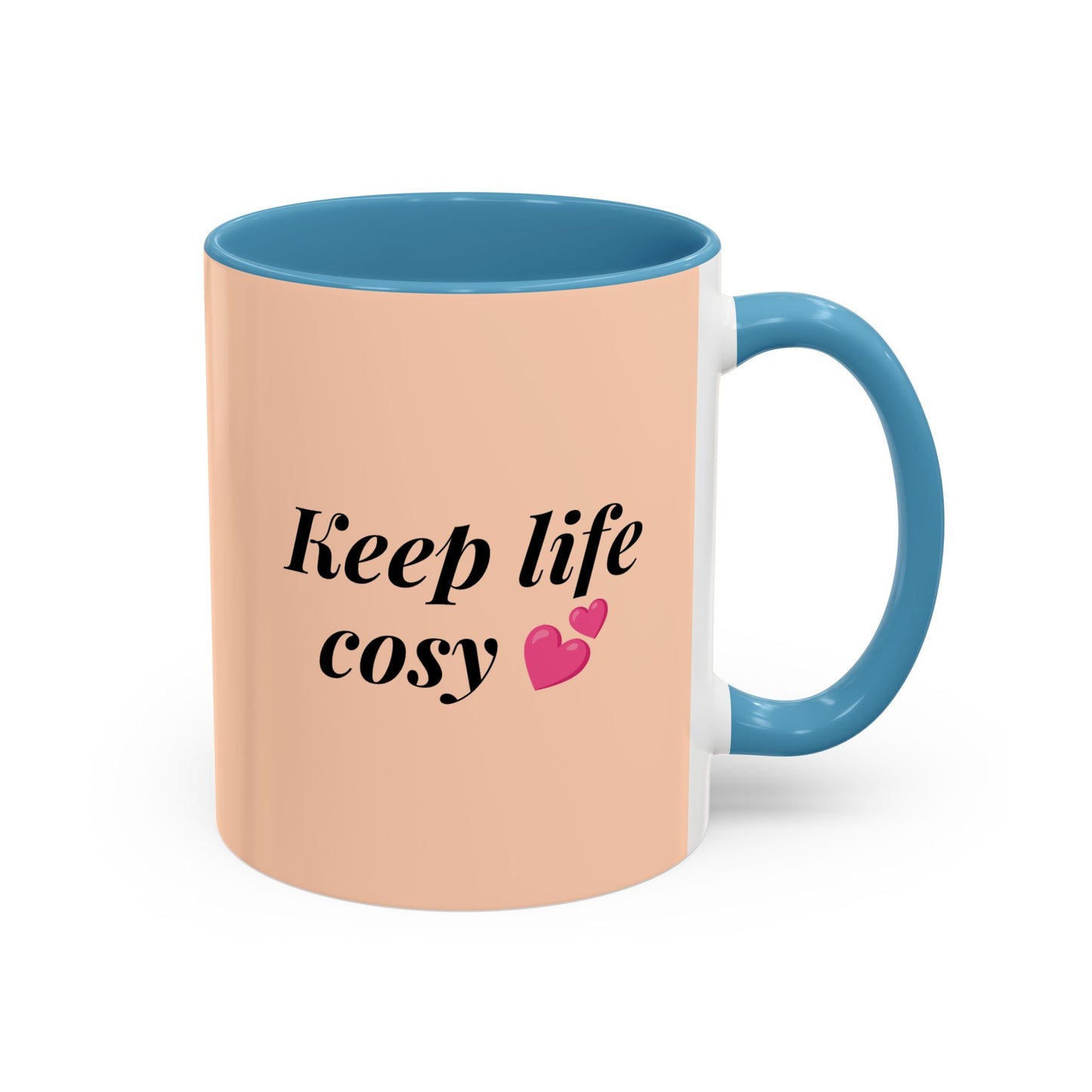 Oak and Holly branded coffee mug, “Keep Life Cosy”, 11-15oz