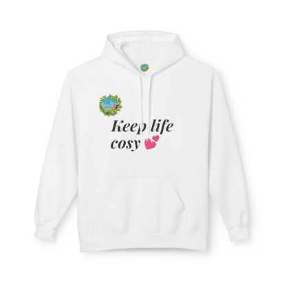 Fleece Hoodie - “Keep life cosy” Oak and Holly Branded Design