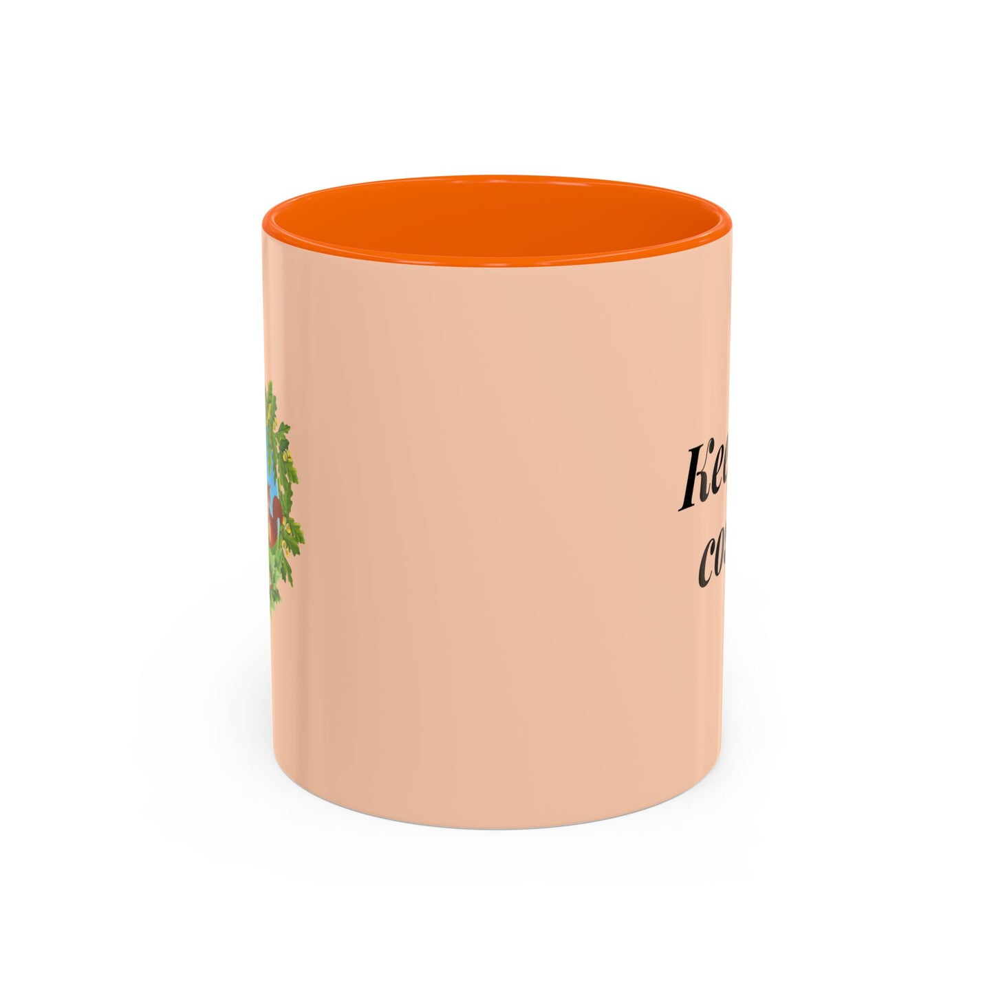 Oak and Holly branded coffee mug, “Keep Life Cosy”, 11-15oz