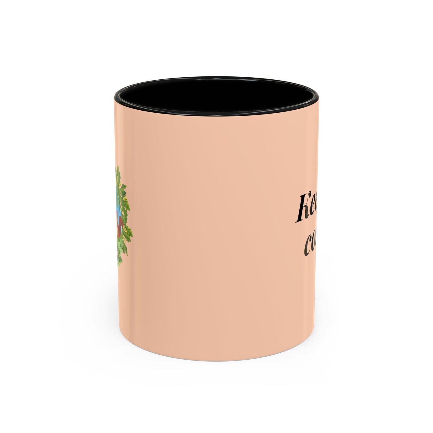 Oak and Holly branded coffee mug, “Keep Life Cosy”, 11-15oz