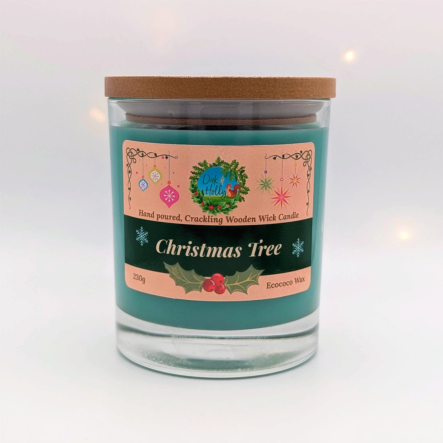 Christmas tree scented candle