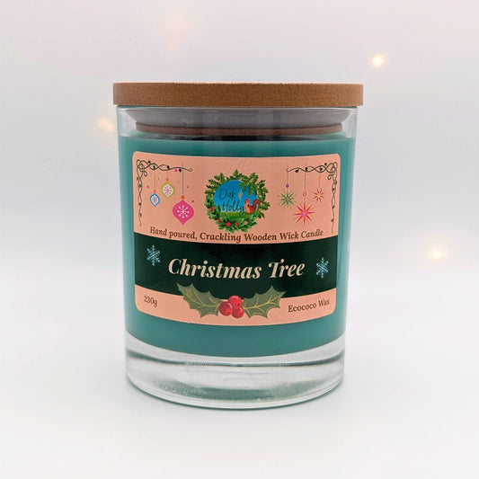 Christmas tree scented candle