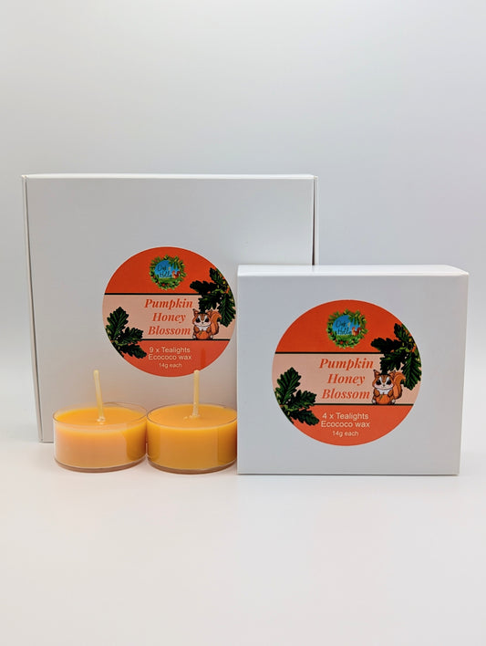 Pumpkin Honey Blossom scented Tealights set of 4