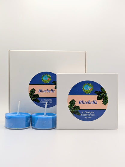 Bluebells scented Tealight candles pack of 9