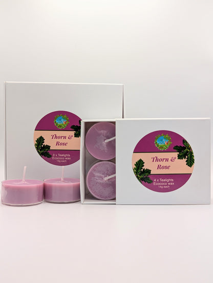 Thorn and Rose scented Tealights set of 4