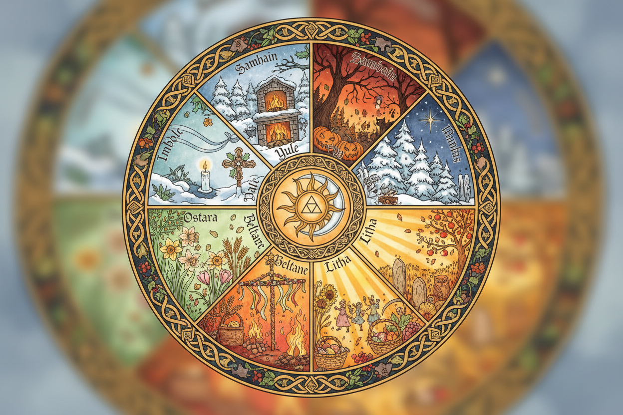 Seasonal wheel of the year